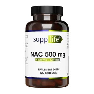NAC 500mg (N-acetylo-L-cysteina) 120 kaps., opakowanie