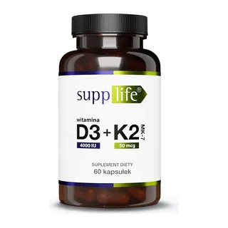 Witamina D3 4000 IU + K2 MK-7 60 kaps., opakowanie