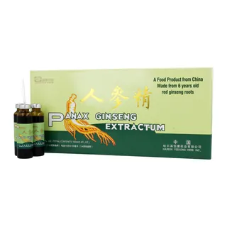 Napój żeń-szeń Panax Ginseng - ekstrakt - 10 ampułek, opakowanie